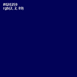#020259 - Gulf Blue Color Image