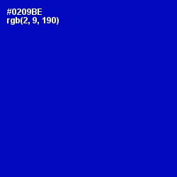 #0209BE - International Klein Blue Color Image