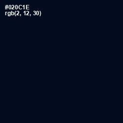 #020C1E - Blue Charcoal Color Image