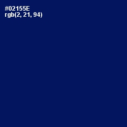 #02155E - Gulf Blue Color Image