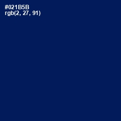 #021B5B - Gulf Blue Color Image