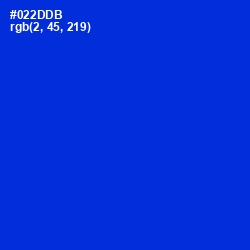 #022DDB - Dark Blue Color Image