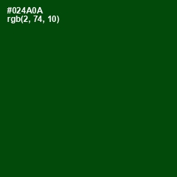 #024A0A - Dark Fern Color Image