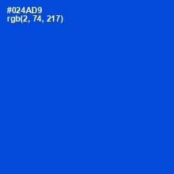 #024AD9 - Science Blue Color Image