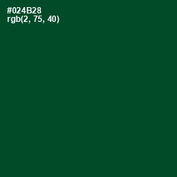 #024B28 - Kaitoke Green Color Image