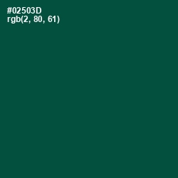 #02503D - Sherwood Green Color Image