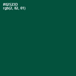 #02523D - Sherwood Green Color Image