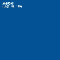 #025295 - Congress Blue Color Image