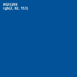 #025299 - Congress Blue Color Image
