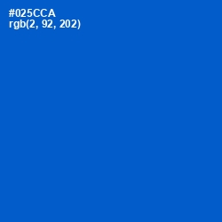 #025CCA - Science Blue Color Image