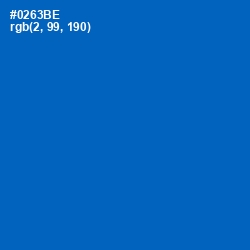 #0263BE - Denim Color Image