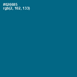 #026685 - Bahama Blue Color Image