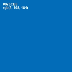#026CB8 - Deep Cerulean Color Image