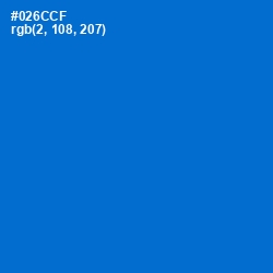 #026CCF - Science Blue Color Image