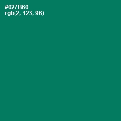 #027B60 - Pine Green Color Image