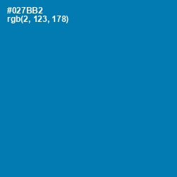 #027BB2 - Deep Cerulean Color Image