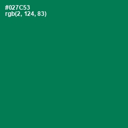 #027C53 - Tropical Rain Forest Color Image