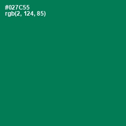 #027C55 - Tropical Rain Forest Color Image