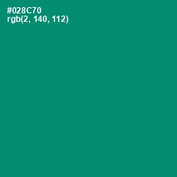 #028C70 - Elf Green Color Image
