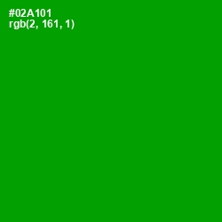 #02A101 - Forest Green Color Image