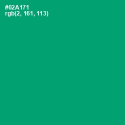 #02A171 - Green Haze Color Image