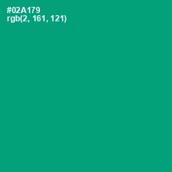 #02A179 - Jade Color Image