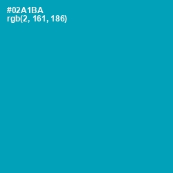 #02A1BA - Bondi Blue Color Image