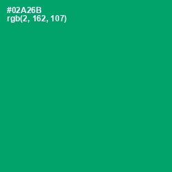 #02A26B - Green Haze Color Image