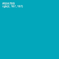 #02A7BB - Bondi Blue Color Image