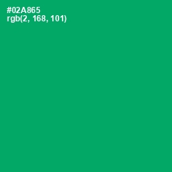 #02A865 - Green Haze Color Image