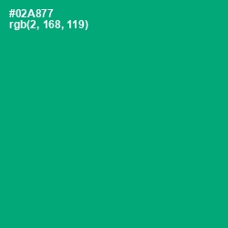 #02A877 - Jade Color Image