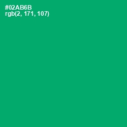 #02AB6B - Jade Color Image