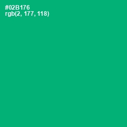 #02B176 - Jade Color Image