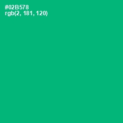 #02B578 - Jade Color Image