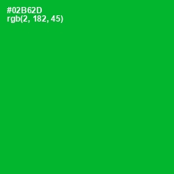 #02B62D - Forest Green Color Image