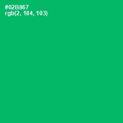 #02B867 - Jade Color Image