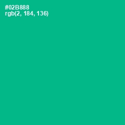 #02B888 - Persian Green Color Image