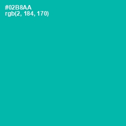 #02B8AA - Persian Green Color Image