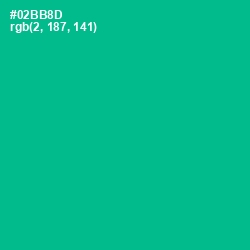 #02BB8D - Persian Green Color Image