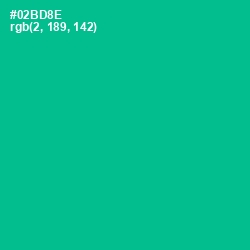 #02BD8E - Persian Green Color Image