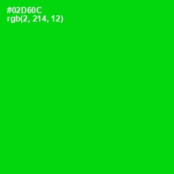 #02D60C - Green Color Image