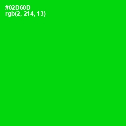 #02D60D - Green Color Image