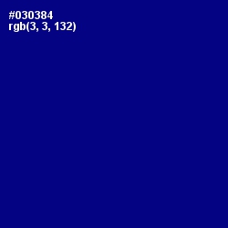 #030384 - Navy Blue Color Image