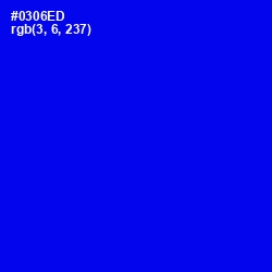 #0306ED - Blue Color Image