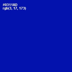 #0311AD - International Klein Blue Color Image