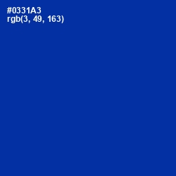 #0331A3 - International Klein Blue Color Image