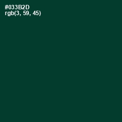 #033B2D - Bottle Green Color Image