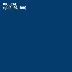 #033C6D - Regal Blue Color Image