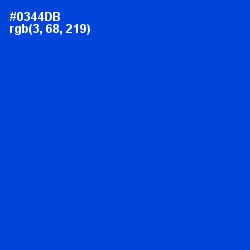 #0344DB - Science Blue Color Image