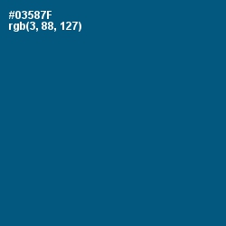 #03587F - Chathams Blue Color Image